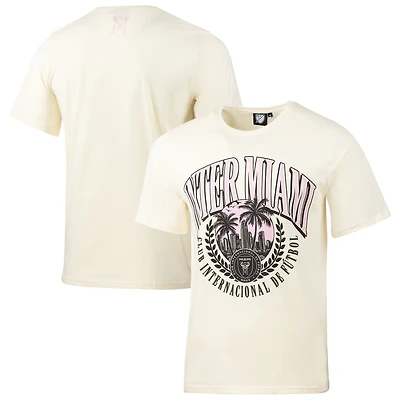 T-shirt décontracté vintage années 90 pour homme, motif sport, crème, Inter Miami CF, Suède