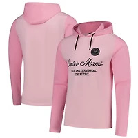 T-shirt à capuche manches longues et coupe décontractée pour homme avec maillot rose Inter Miami CF 2025 de Suède