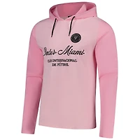 T-shirt à capuche manches longues et coupe décontractée pour homme avec maillot rose Inter Miami CF 2025 de Suède