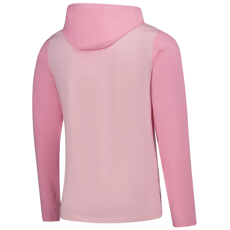 Men's Sport Design Sweden Pink Inter Miami CF 2025 Jersey Hook Relaxed Fit Long Sleeve Hoodie T-Shirt