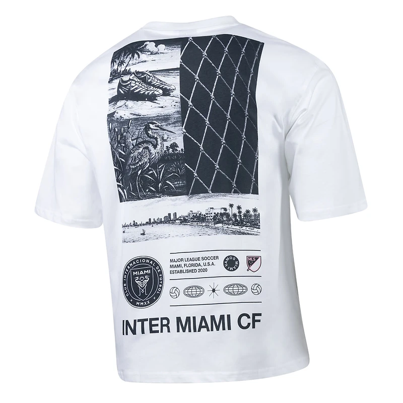 Men's Sport Design Sweden White Inter Miami CF Celestial Oversized Graphic T-Shirt