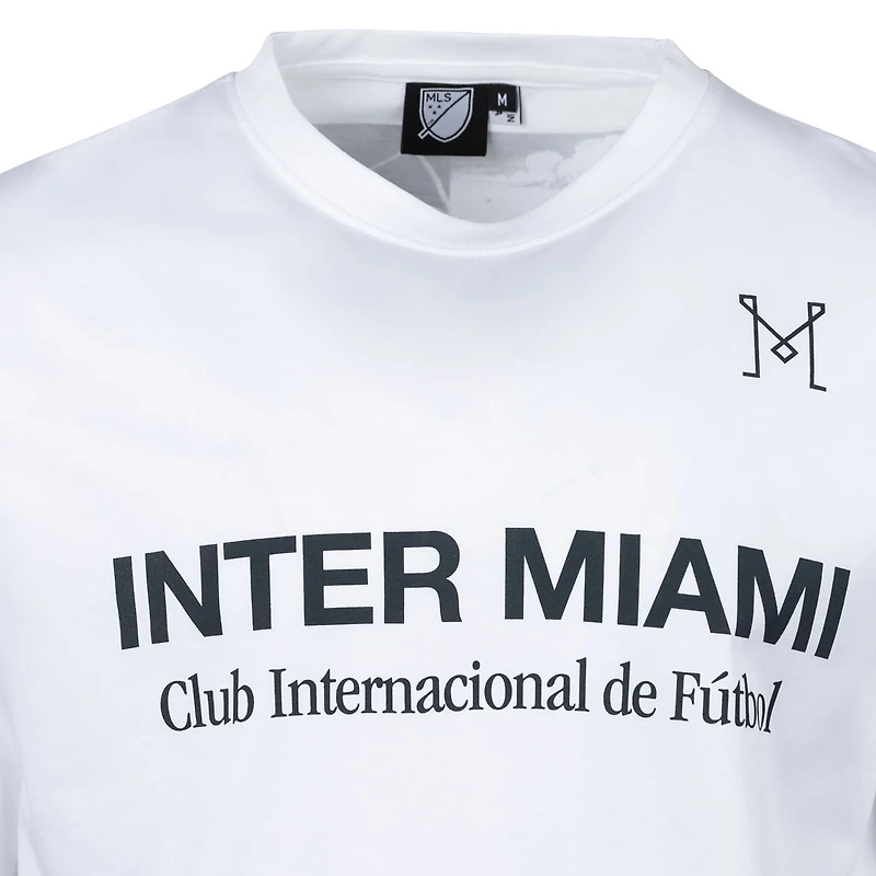 T-shirt graphique oversize blanc Inter Miami CF Céleste de la marque Men's Sport Design Sweden