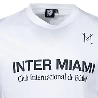 T-shirt graphique oversize blanc Inter Miami CF Céleste de la marque Men's Sport Design Sweden