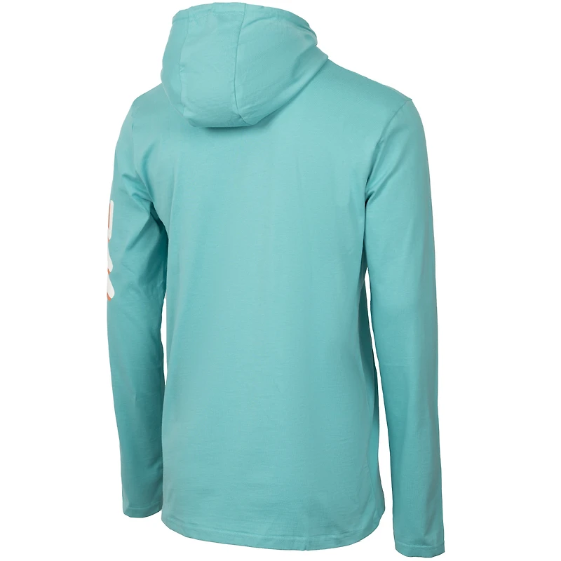 Men's Teal Inter Miami CF  Vice Script Relaxed Long Sleeve Hoodie T-Shirt