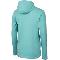 Men's Teal Inter Miami CF  Vice Script Relaxed Long Sleeve Hoodie T-Shirt