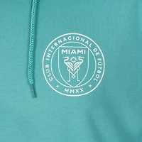 Men's Teal Inter Miami CF  Vice Script Relaxed Long Sleeve Hoodie T-Shirt