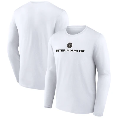 Men's  White Inter Miami CF Victory Arch Long Sleeve T-Shirt