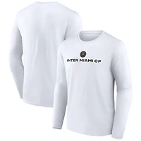 Men's  White Inter Miami CF Victory Arch Long Sleeve T-Shirt