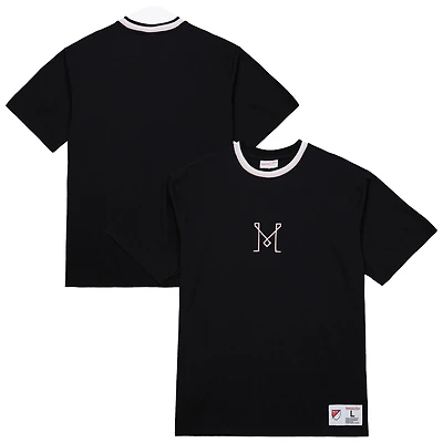 T-shirt noir Mitchell & Ness