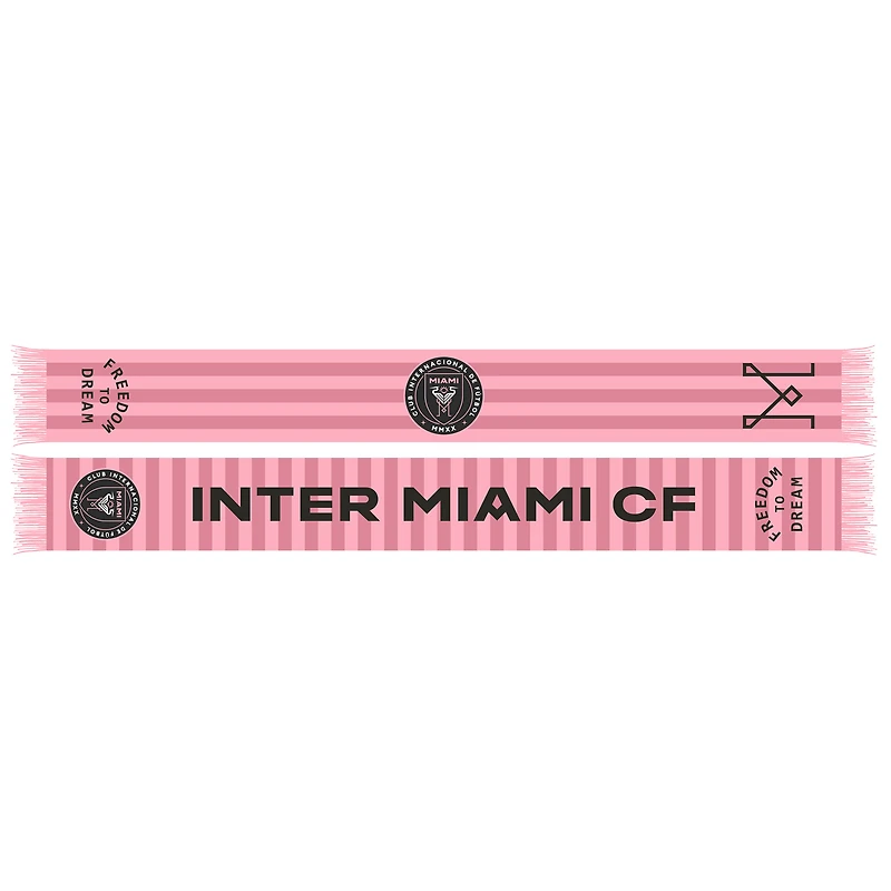 Écharpe crochet rose en jersey Inter Miami CF 2025