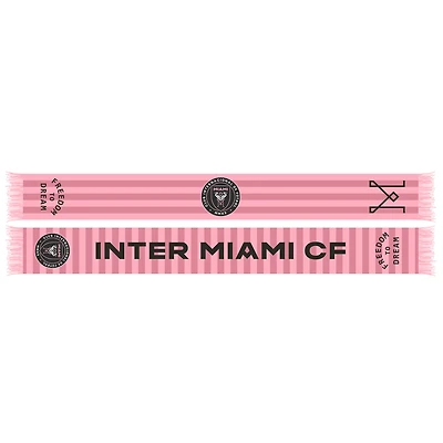 Écharpe crochet rose en jersey Inter Miami CF 2025