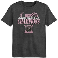 Preschool Fanatics Charcoal Inter Miami CF 2025 MLS Cup Champions Locker Room T-Shirt