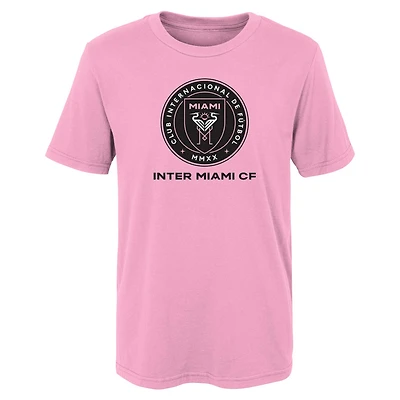 Preschool Pink Inter Miami CF Primary Logo T-Shirt