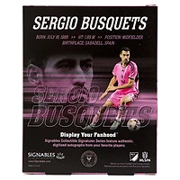 Signables Sergio Busquets Inter Miami CF 2024 Signature Sports à collectionner