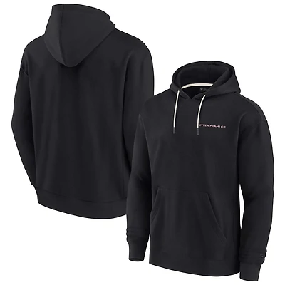 Sweat à capuche unisexe Fanatics noir Inter Miami CF Elements en polaire super douce