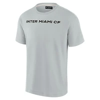 T-shirt unisexe Fanatics gris Inter Miami CF Elements super doux à manches courtes