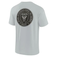 T-shirt unisexe Fanatics gris Inter Miami CF Elements super doux à manches courtes