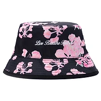 Unisex Live Breathe Futbol Black Inter Miami CF Floral Reversible Bucket Hat