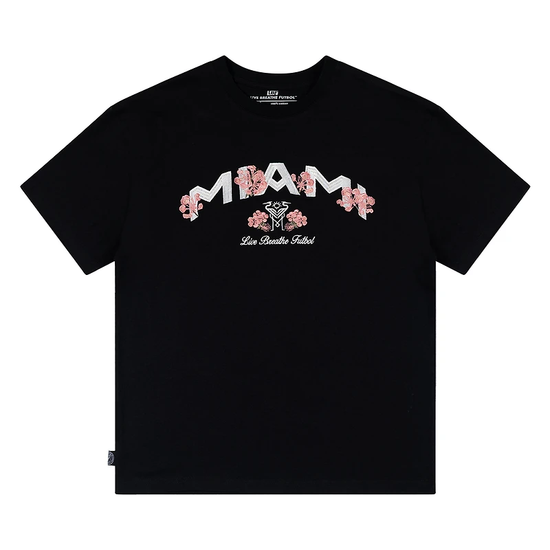 T-shirt unisexe Live Breathe Futbol noir Inter Miami CF