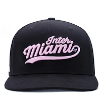 Casquette unisexe Live Breathe Futbol noire Inter Miami CF Swoop ajustable