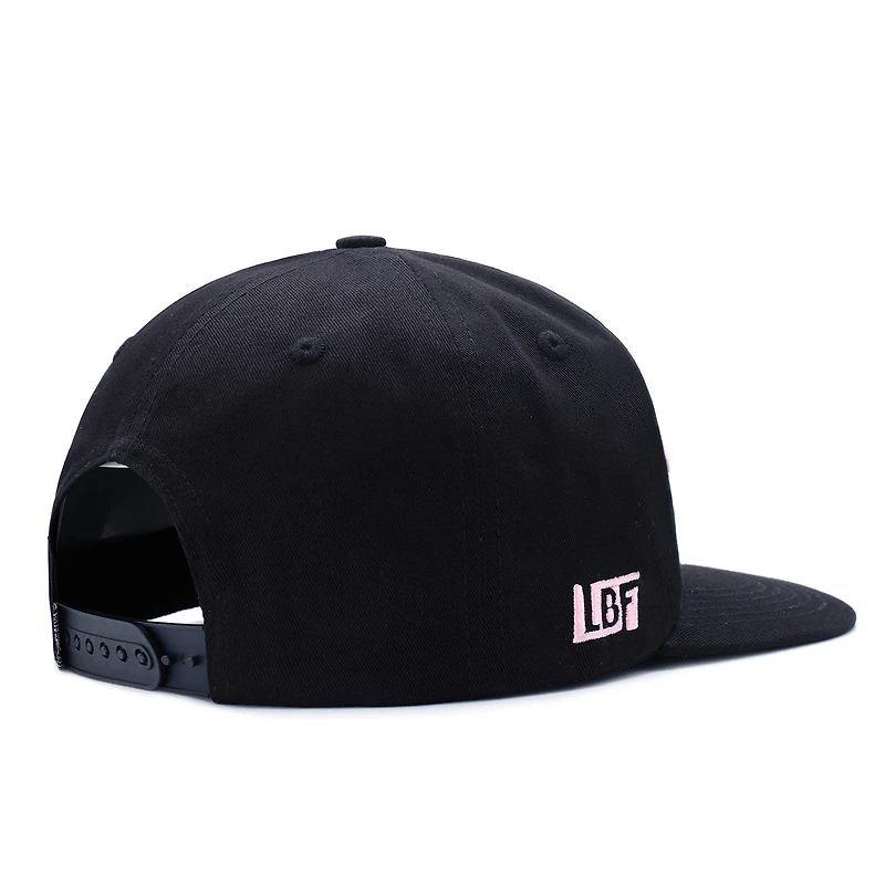 Casquette unisexe Live Breathe Futbol noire Inter Miami CF Swoop ajustable