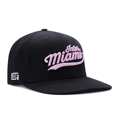 Casquette unisexe Live Breathe Futbol noire Inter Miami CF Swoop ajustable