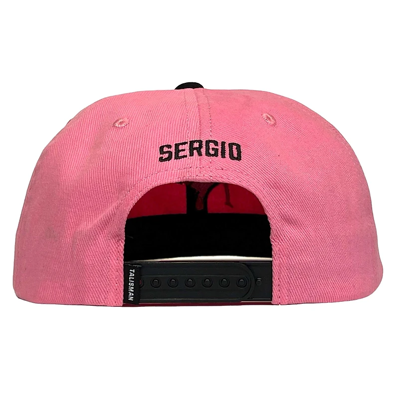 Casquette réglable unisexe Sergio Busquets rose Inter Miami CF Player