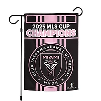 WinCraft Inter Miami CF 2025 MLS Cup Champions 12" x 18" Double-Sided Garden Flag