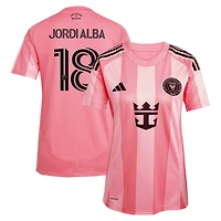 Women's adidas Jordi Alba Light Pink Inter Miami CF 2025 Euforia Replica Player Jersey