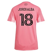 Women's adidas Jordi Alba Light Pink Inter Miami CF 2025 Euforia Replica Player Jersey