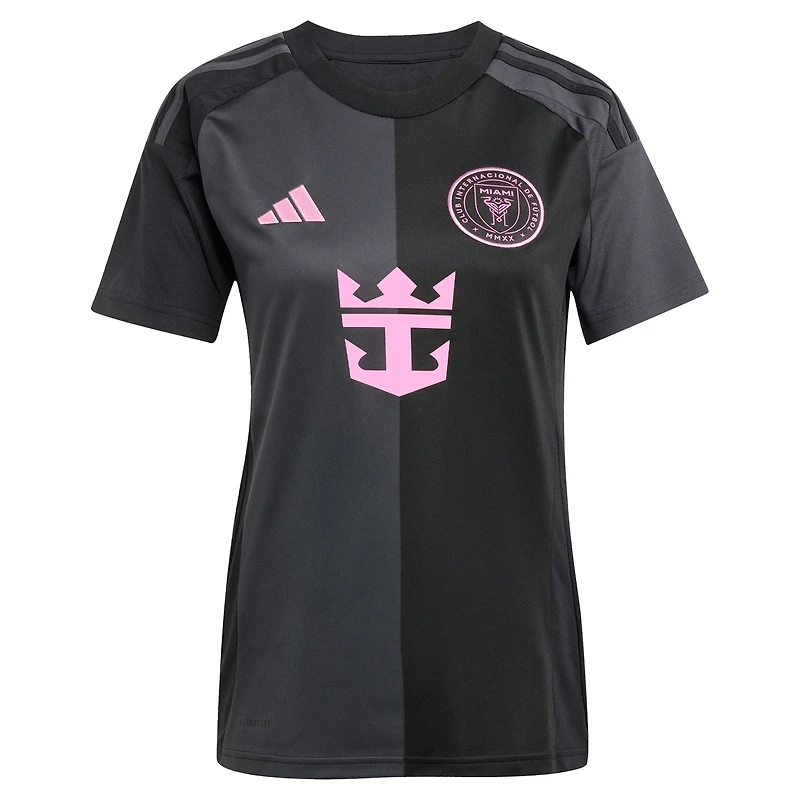Women's adidas Lionel Messi Black Inter Miami CF 2025 The Fortitude Kit Replica Player Jersey