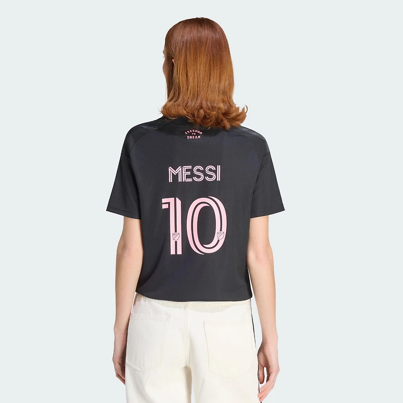 Women's adidas Lionel Messi Black Inter Miami CF 2026 Presagio Replica Jersey