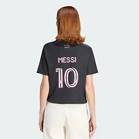 Women's adidas Lionel Messi Black Inter Miami CF 2026 Presagio Replica Jersey