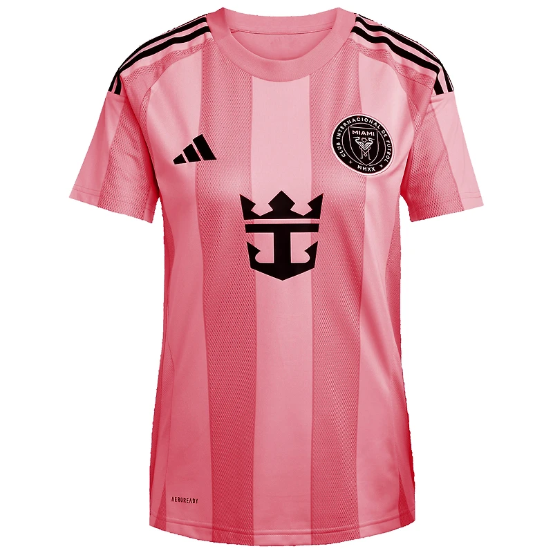 Maillot réplique du joueur adidas Lionel Messi rose clair Inter Miami CF 2025 Euforia pour femme