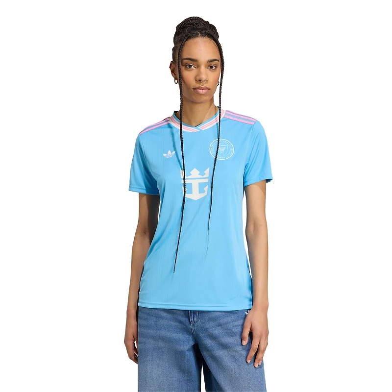 Maillot réplique bleu Lionel Messi Inter Miami CF 2025 pour femme adidas Originals