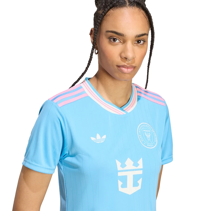 Maillot réplique bleu Lionel Messi Inter Miami CF 2025 pour femme adidas Originals