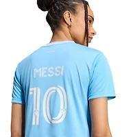 Maillot réplique bleu Lionel Messi Inter Miami CF 2025 pour femme adidas Originals