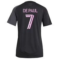 Maillot réplique du joueur adidas Rodrigo De Paul noir Inter Miami CF 2025 The Fortitude Kit pour femme