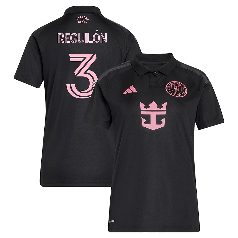 Women's adidas Sergio Reguilón Black Inter Miami CF 2026 Presagio Replica Jersey