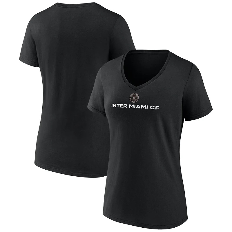 Women's Black Inter Miami CF Victory Arch V-Neck T-Shirt