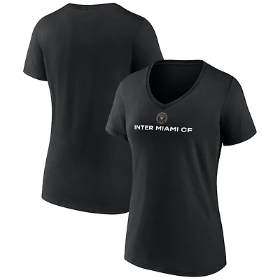 Women's Black Inter Miami CF Victory Arch V-Neck T-Shirt