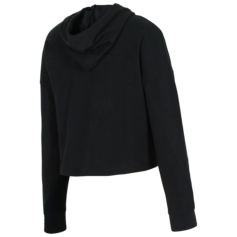 Sweat à capuche manches longues noir Inter Miami CF Elevation Tri-Blend pour femme