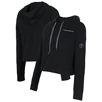 Women's Concepts Sport Black Inter Miami CF Elevation Tri-Blend Long Sleeve Pullover Hoodie