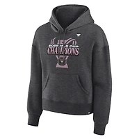 Women's Fanatics  Heather Charcoal Inter Miami CF 2025 MLS Cup Champions Locker Room Hoodie