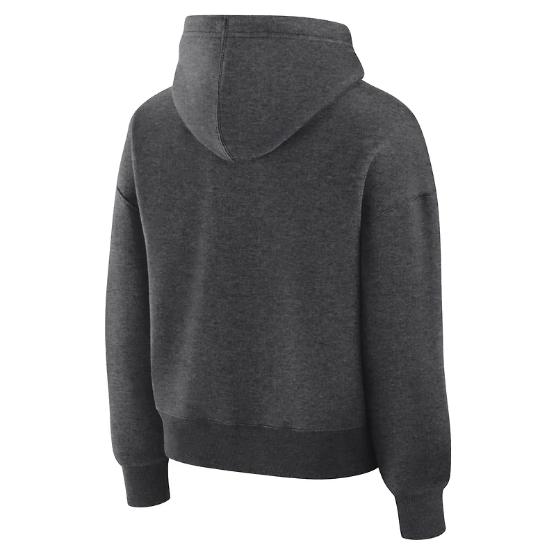 Sweat à capuche Fanatics Heather Charcoal pour femme, Inter Miami CF, champions de la MLS Cup 2025