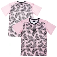 T-shirt rose de l'équipe départ l'Inter Miami CF à domicile pour jeunes sportifs