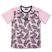 T-shirt rose de l'équipe départ l'Inter Miami CF à domicile pour jeunes sportifs