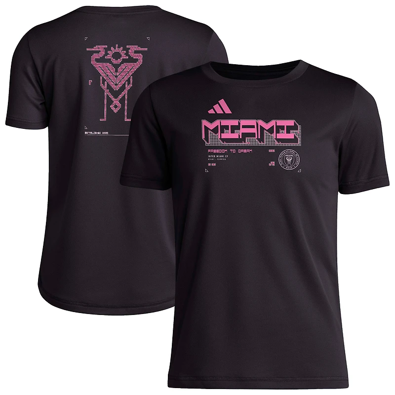 Youth adidas Black Inter Miami CF 2026 Anthem AEROREADY Pregame T-Shirt