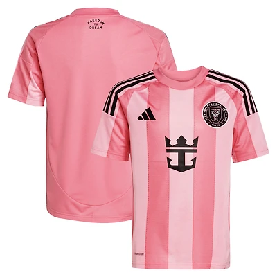 Maillot réplique adidas rose clair Inter Miami CF 2025 Euforia pour jeunes