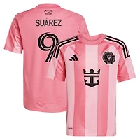 Maillot de joueur adidas Luis Suárez Inter Miami CF 2025 Euforia Replica rose clair pour jeune